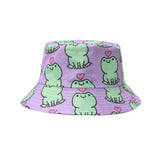 2024 NEW CUTE FACE SHOWING SUN BUCKET HAT_CWAH1564