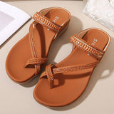 CROSS STRAP COMFORTABLE CASUAL SANDALS SLIPPERS_CWSHS0529