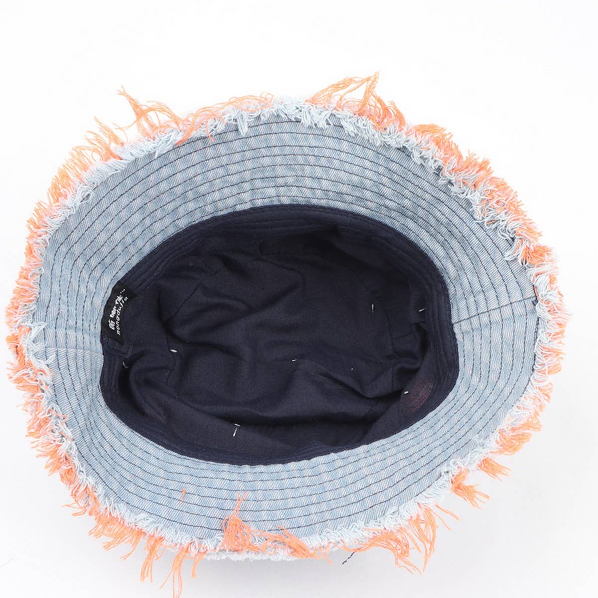 Cwah1512_Japanese Style Ripped Denim Bucket Hat