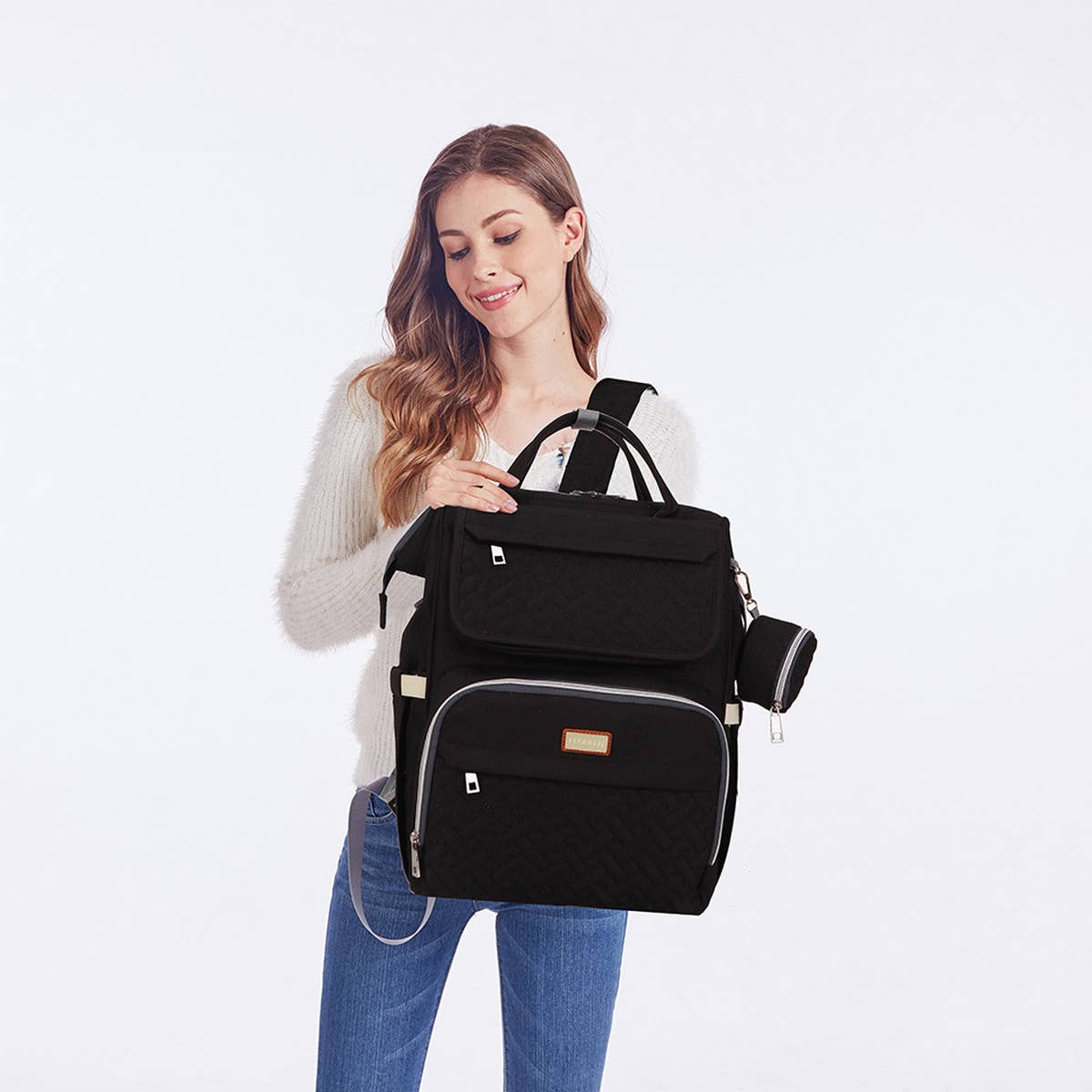 SIMPLE MULTIFUNCTIONAL MOTHER AND BABY BAG_CWAB2240