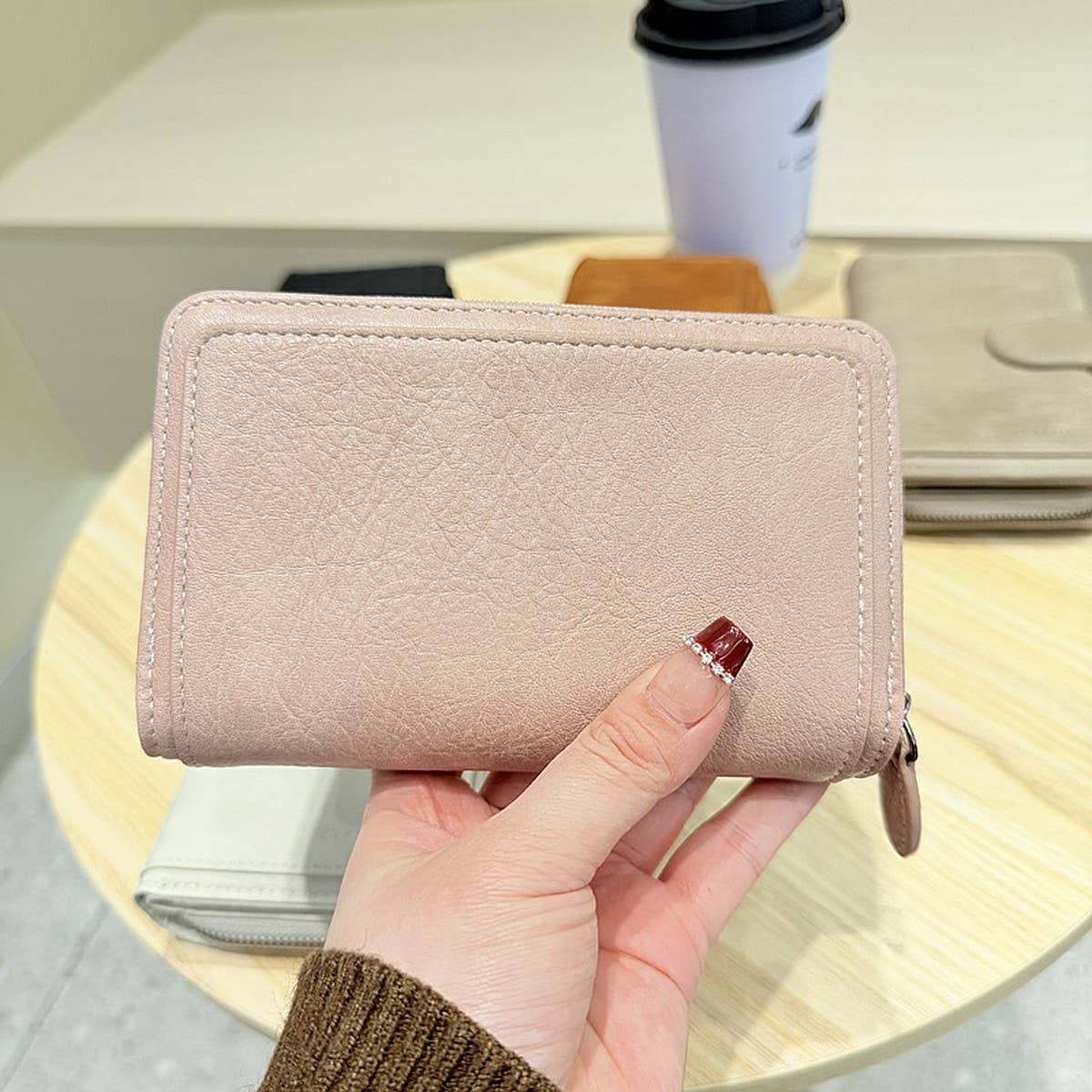 New Forest Style Retro Vertical Zipper Wallet_Cwab06250