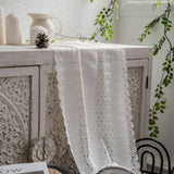 LACE HOLLOW WHITE TABLE DECORATION TABLECLOTH_CWMM1000