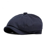 SIMPLE ADJUSTABLE BRITISH FLAT CAP_CWAH1908