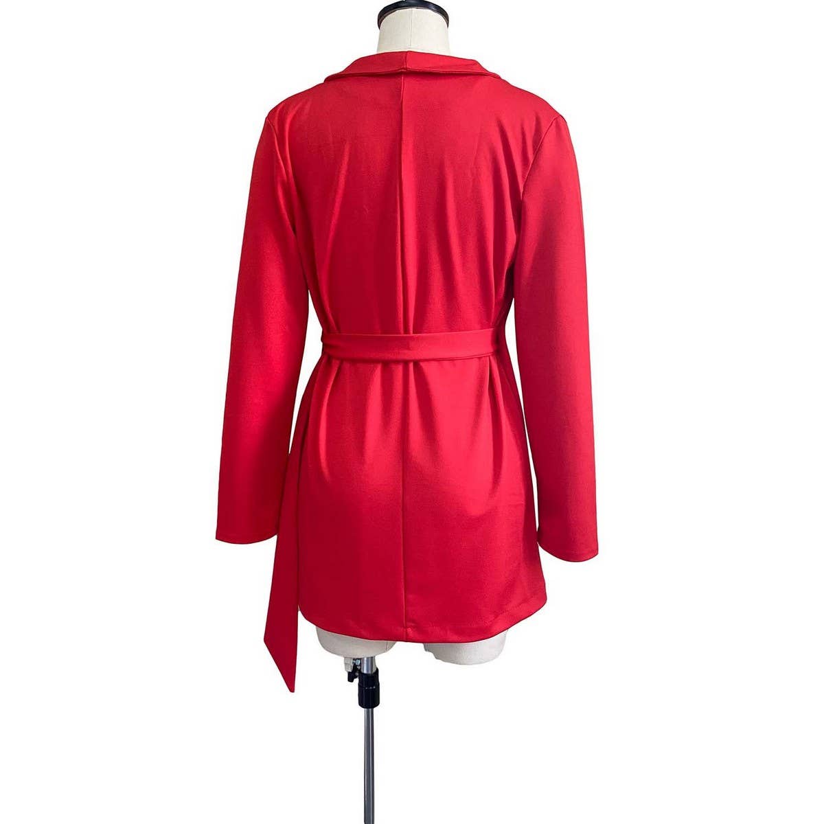 SLIM FIT TIE STRAP SUIT SKIRT PLUS SIZE DRESS_CWDSD6168