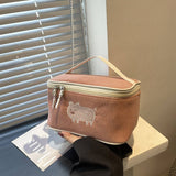 NEW CORDUROY FABRIC PORTABLE COSMETIC BAG_CWAB4425