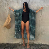 BAMBOO COTTON TIE DYE BEACH COVER UP CARDIGAN_CWMM6301