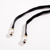 LONG STRAPPY CHOKER WITH PEARL PENDANT TASSEL_CWAJE1169