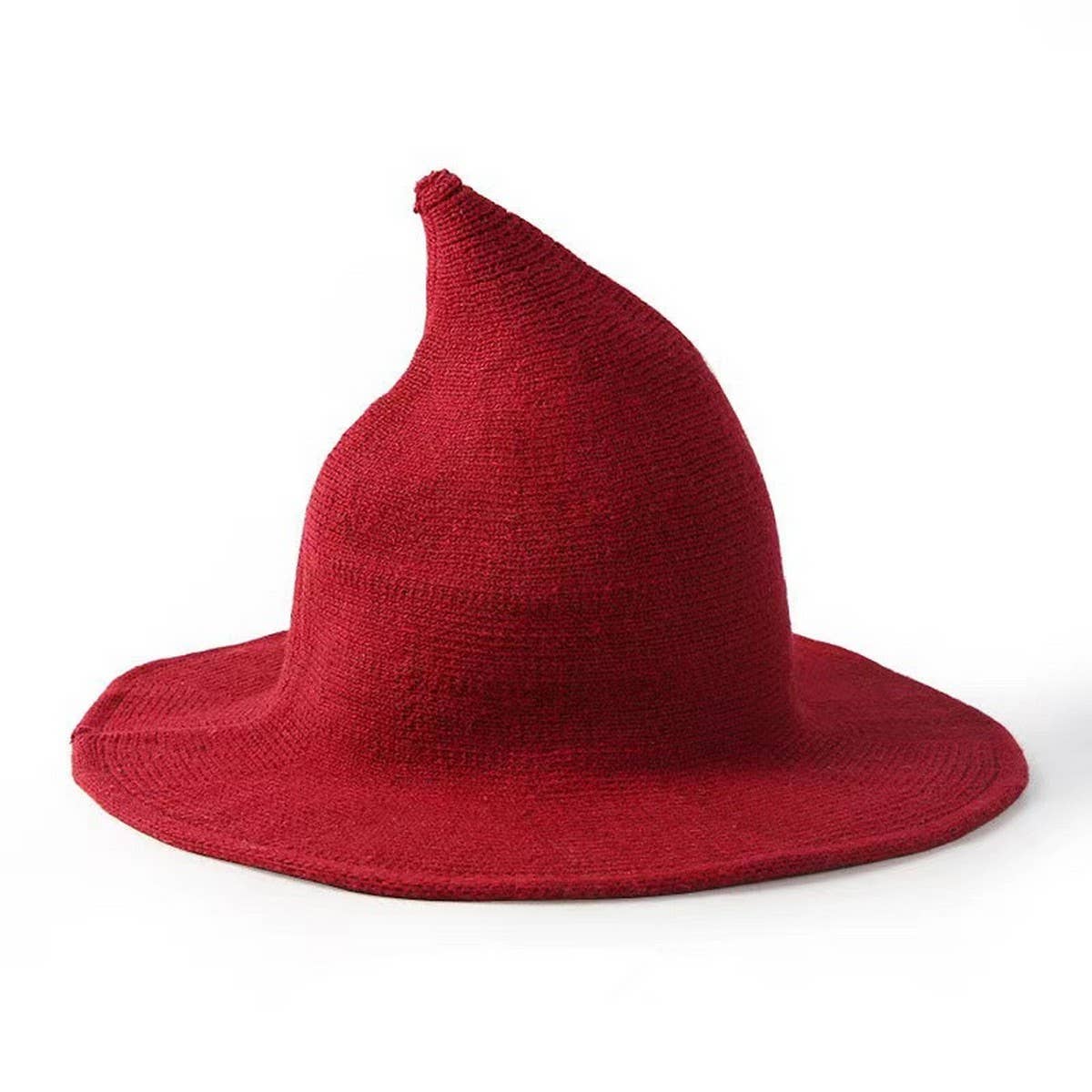 Cwah1677_Halloween Personality Knitted Hip Hop Witch Hat