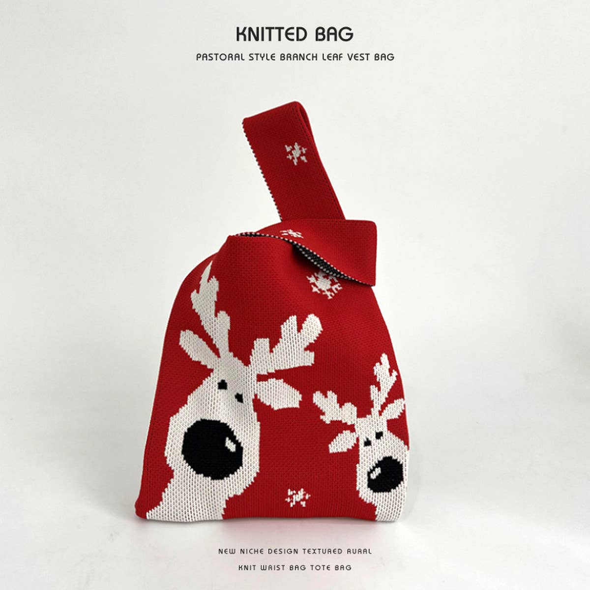 Cartoon Animal Series Knitted Handbag_Cwab2372