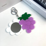 CREATIVE GRAPE ROUND MIRROR KEYCHAIN ACRYLIC_CWMM6378