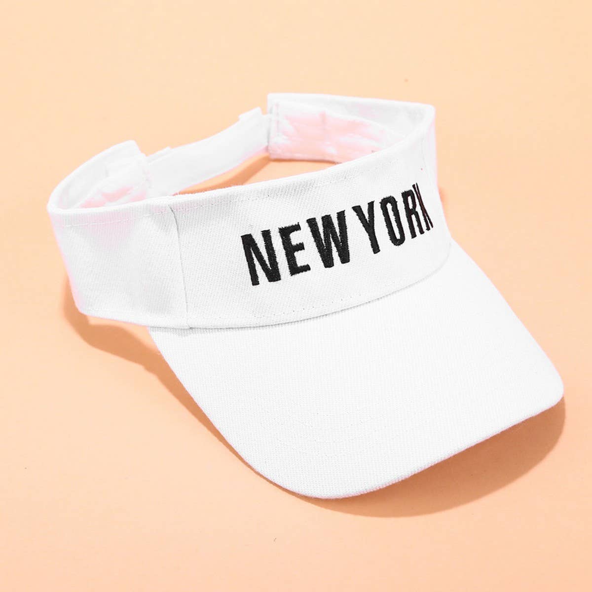 EMBROIDERED LETTER VISOR HAT SUMMER SUNSHADE CAP_CWAH3284