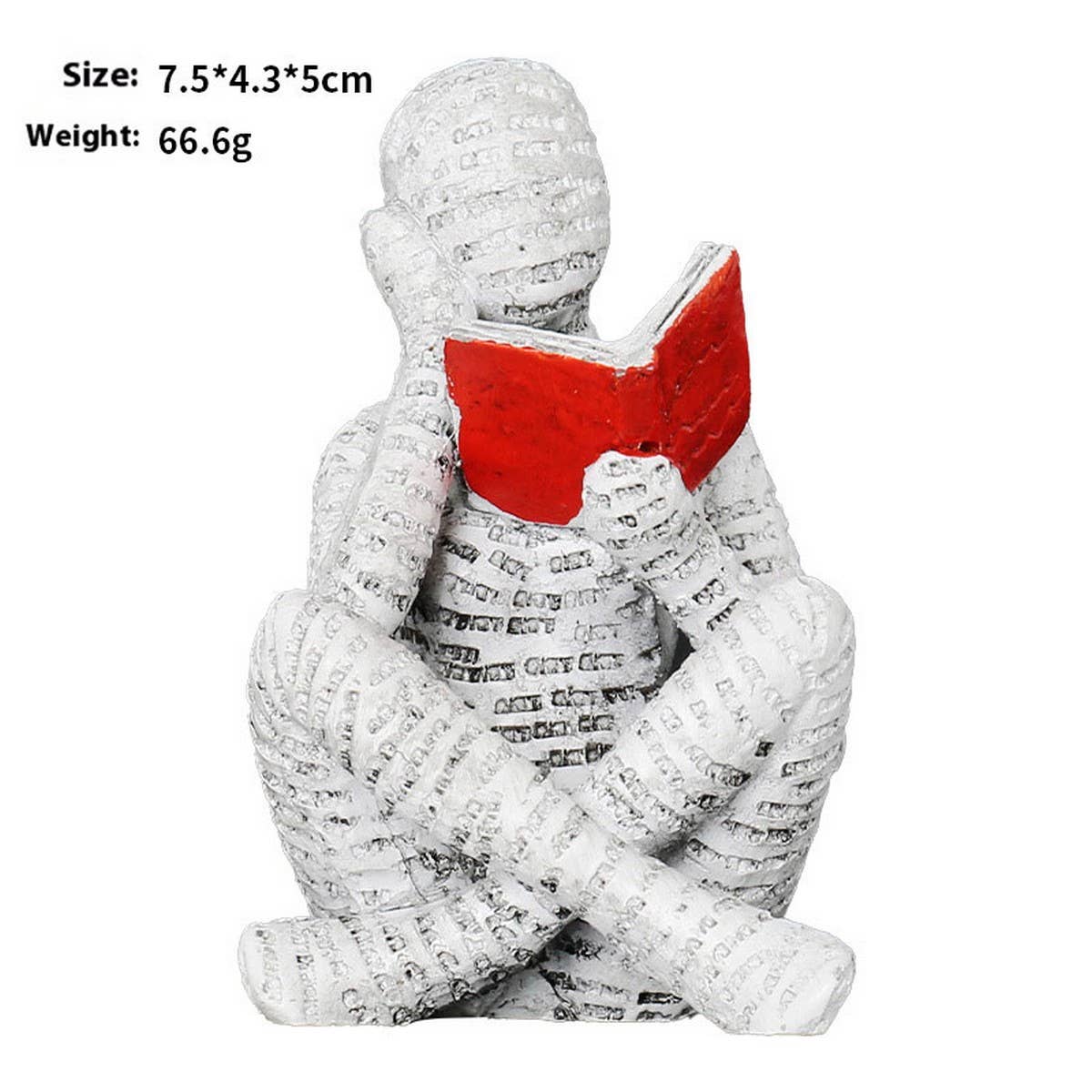 Reading Woman Resin Figurine For Home Decor_Cwmm9831