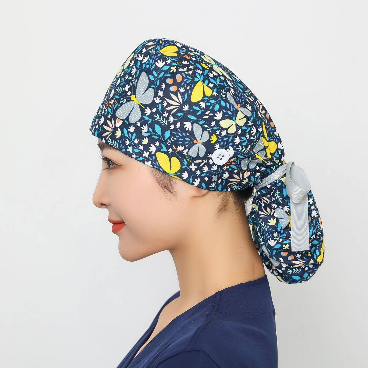 Long Hair Style Baotou Hat Frosted Work Hat_Cwah3385