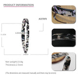 SIMPLE ACETATE TEXTURED HEADBAND HAIRPIN_CWAHA4369