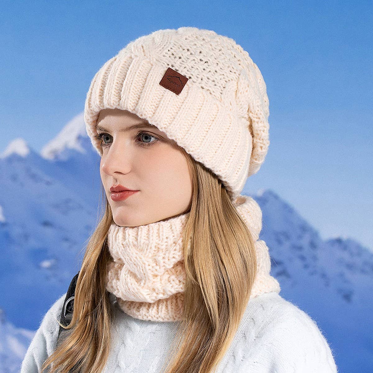 OUTDOOR COLD PROTECTION HAT AND SCARF SET_CWASC1121