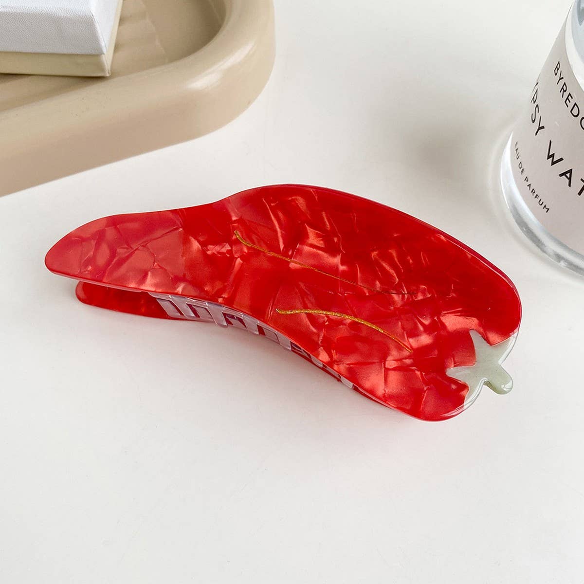 Peach & Apple Hair Claw Cute Summer Accessory_Cwaha5889