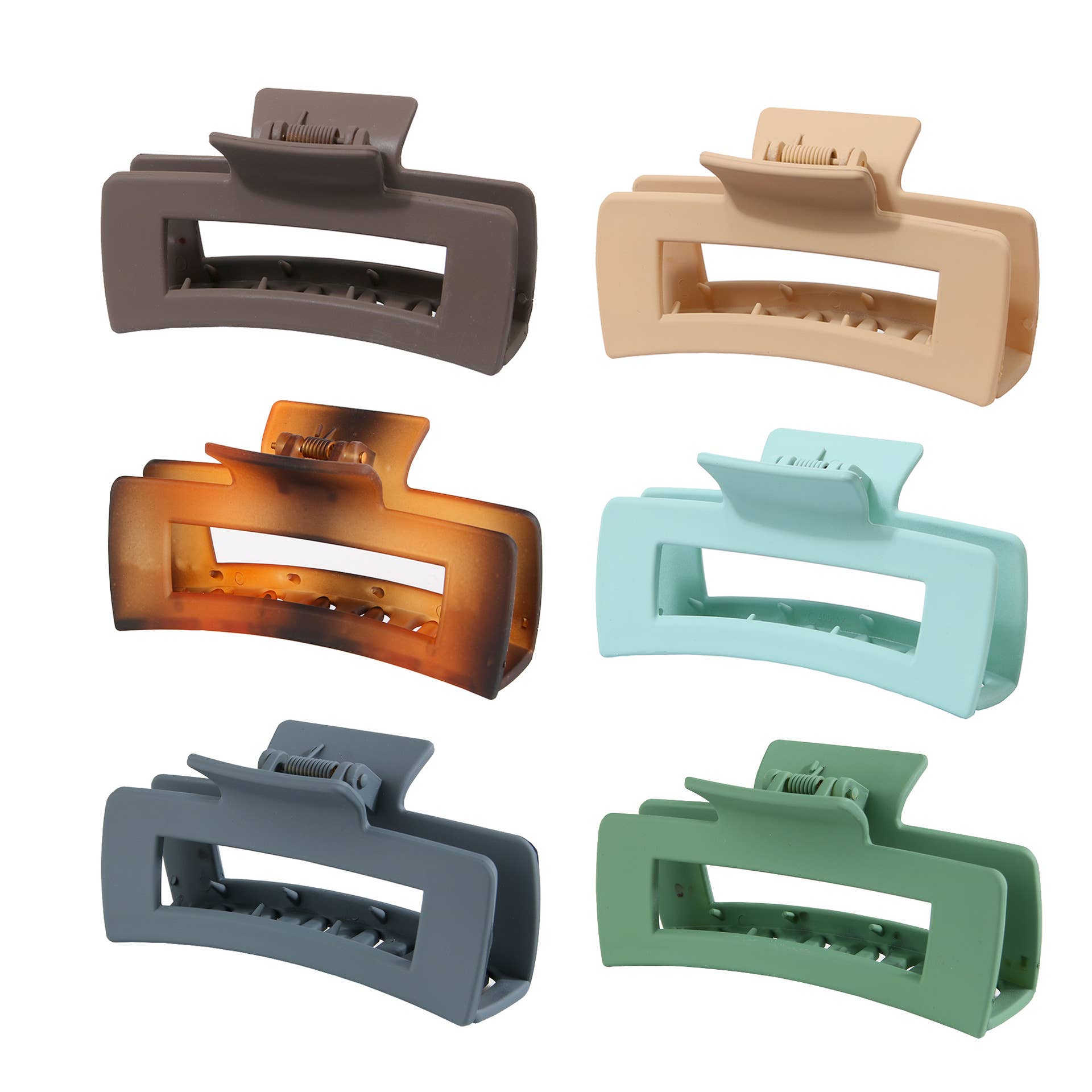 4 1 INCH MATTE PS PLASTIC HAIR CLAW CLIP WHOLESAL_CWAHA0091