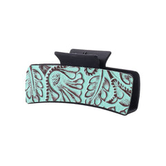LEATHER SOLID COLOR PRINTED TEXTURED HAIR CLAWS_CWASC1624