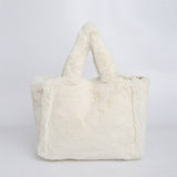 PLUSH SHOULDER TOTE BAG FLUFFY UNDERARM PURSE_CUAB00585