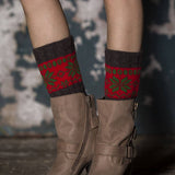 AUTUMN AND WINTER COLOR MATCHING CHRISTMAS SOCKS_CWMS0755