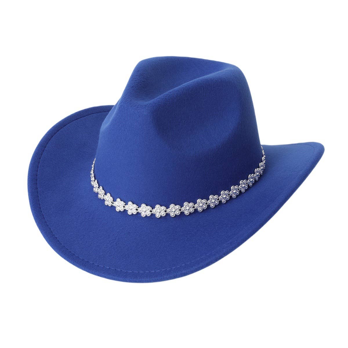 Western Party Felt Fedora Hat For Men And Women_Cwah3638