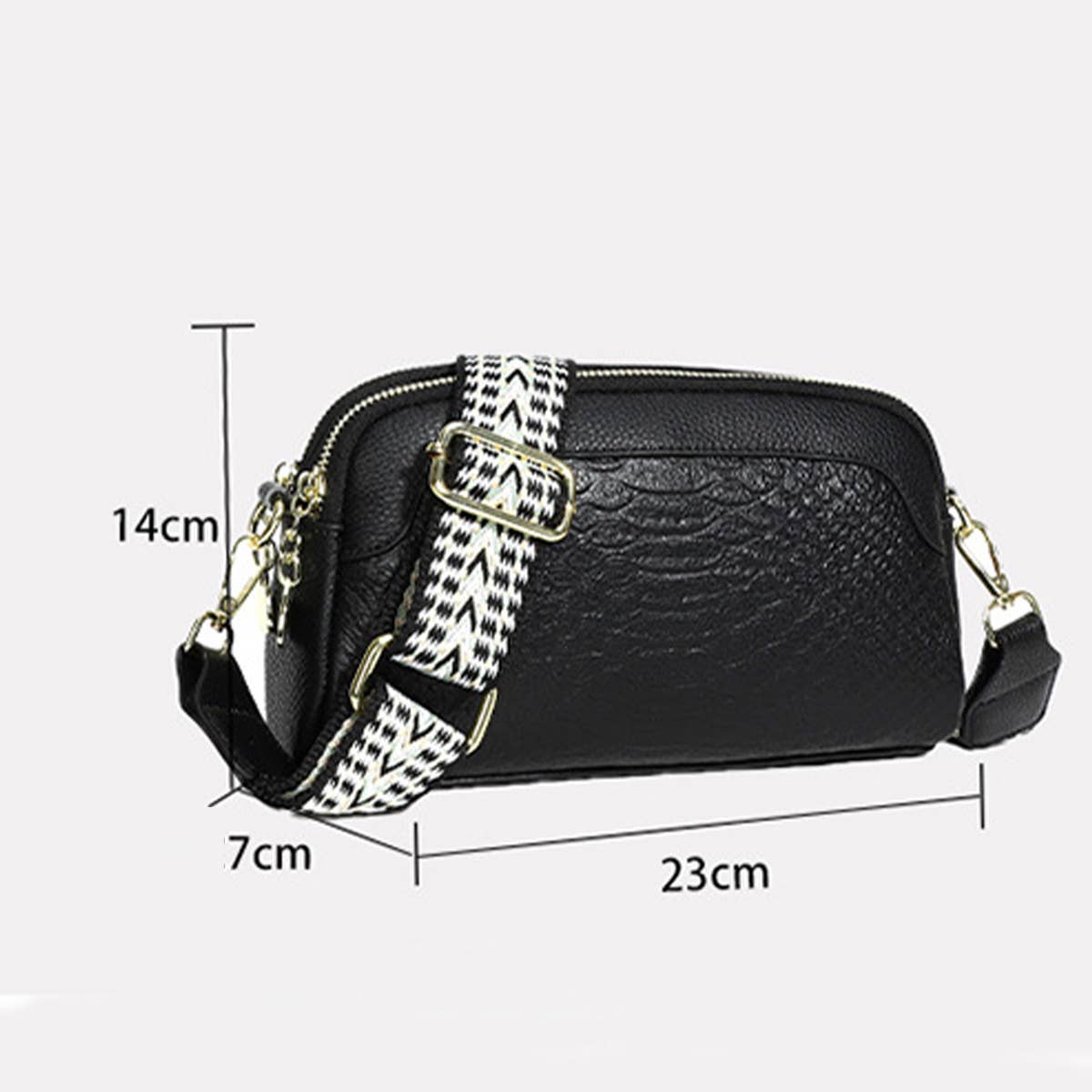 HEAD LAYER COWHIDE SINGLE SHOULDER CROSS BAG_CWAB1806