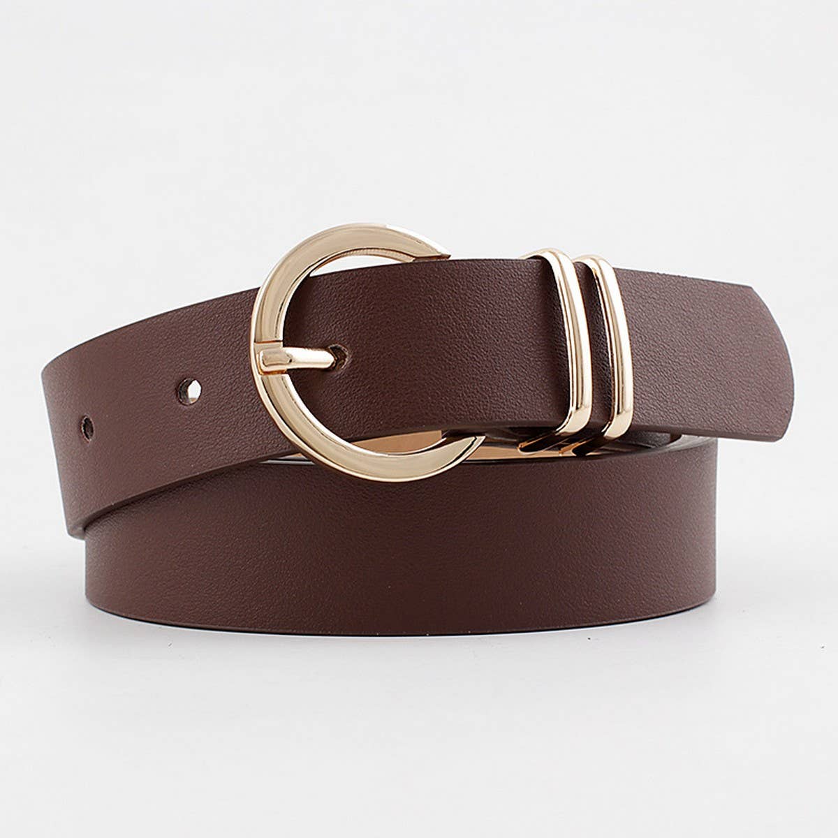 RING HOLE PIN BUCKLE DECORATIVE AMERICAN BELT_CWASC0582