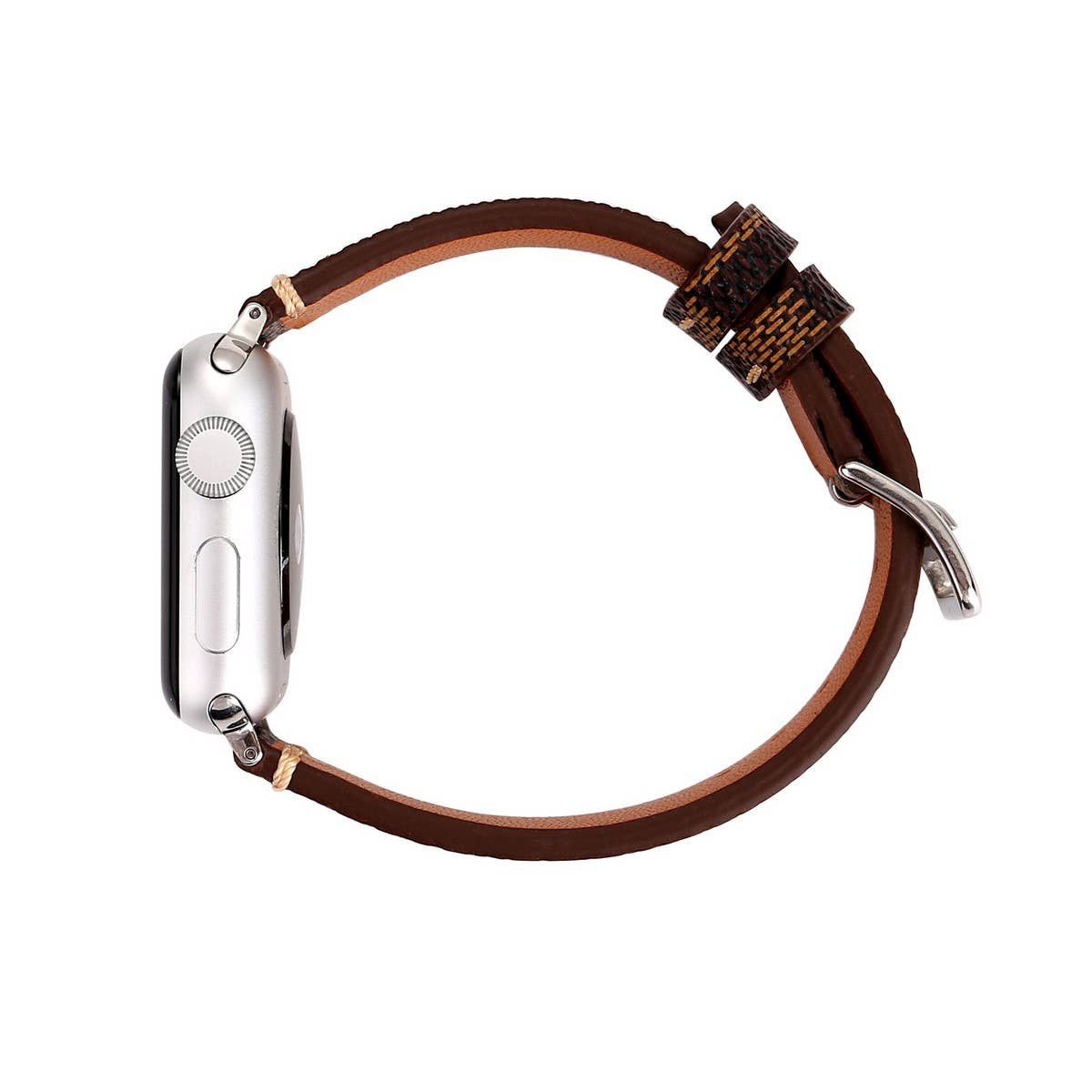 APPLE WATCH9 STYLISH PLAID LEATHER STRAP_CWASC1579