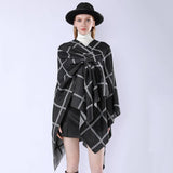 NEW FASHION SHAWL PLAID DUAL PURPOSE SIMPLE SHAWL_CWMM2086
