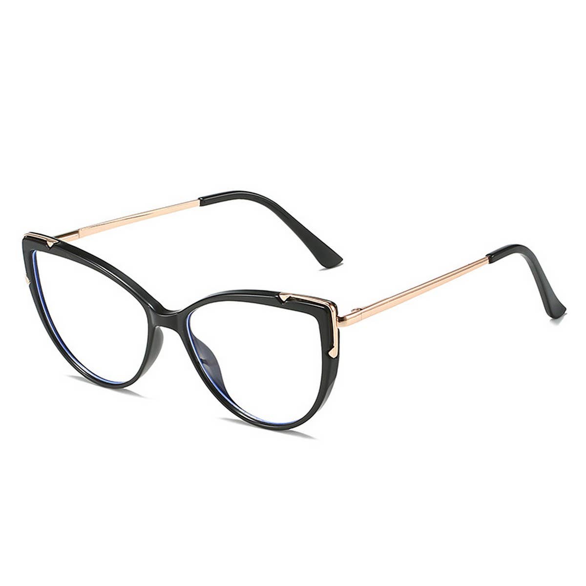 CAT EYE TR FRAME TEMPLES BLUE LIGHT FLAT GLASSES_CWASG0275