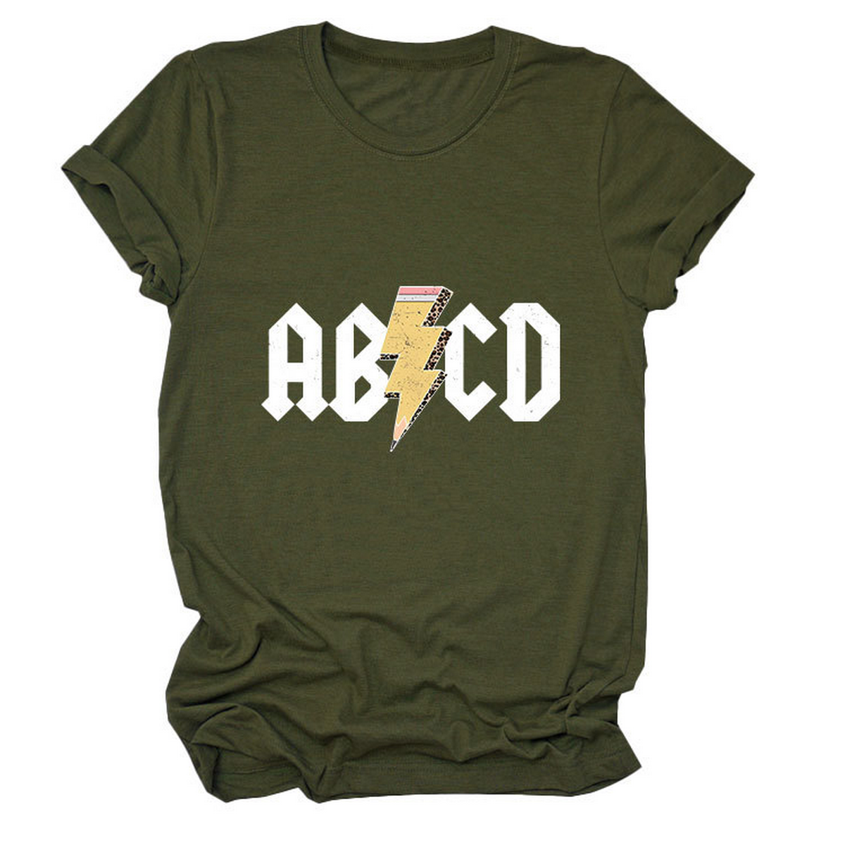 SUMMER NEW ARRIVAL PLUS SIZE TEE WITH LIGHTNING_CWTTS1476