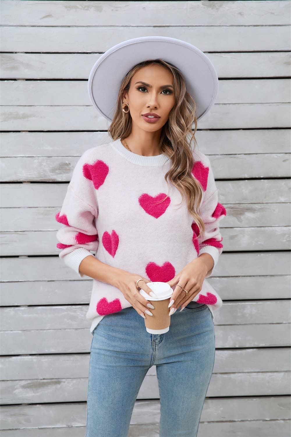 Valentines Day Love Long-Sleeved Knit Sweater