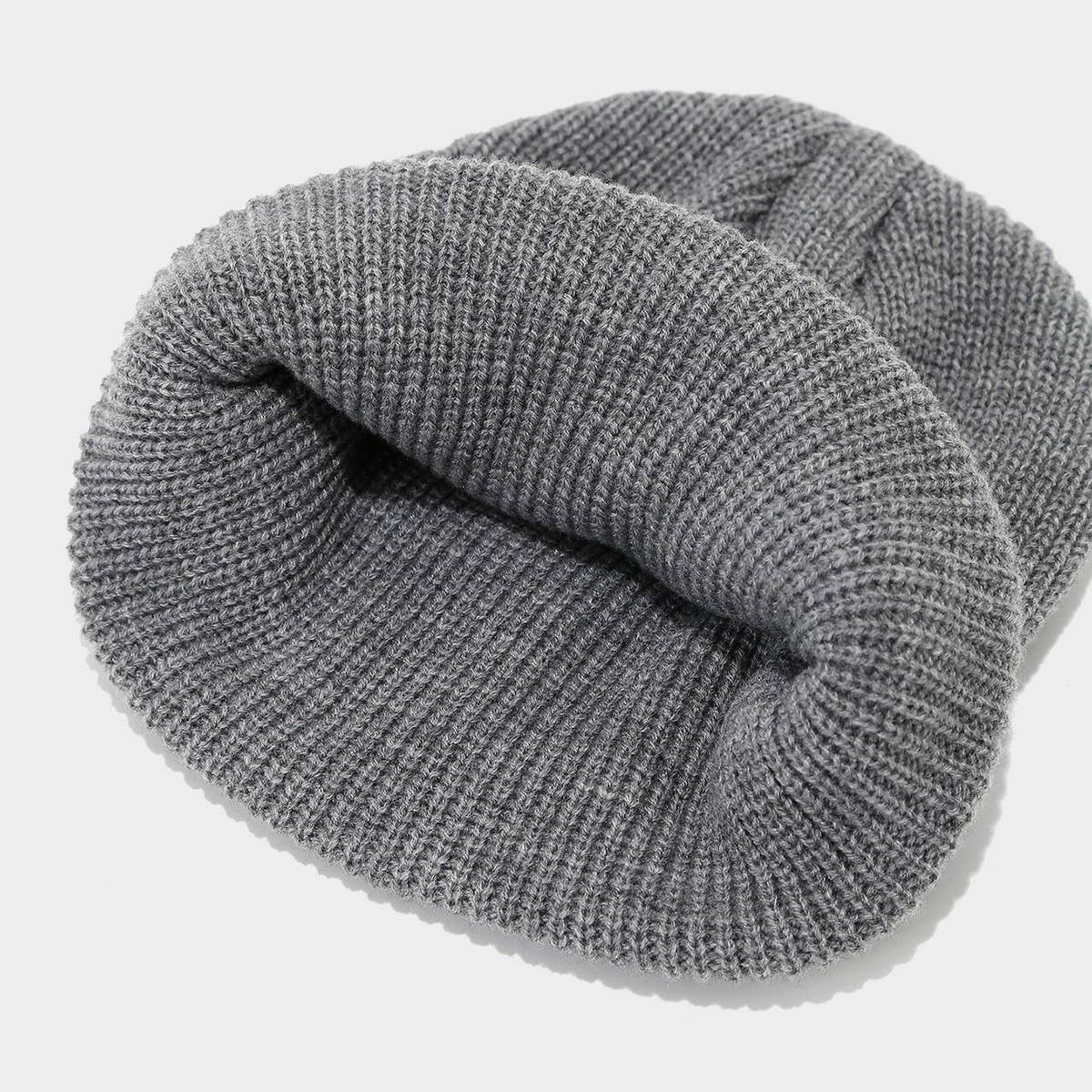 Vintage Knit Dome Skull Cap Warm Short Beanie Hat_Cwah04690