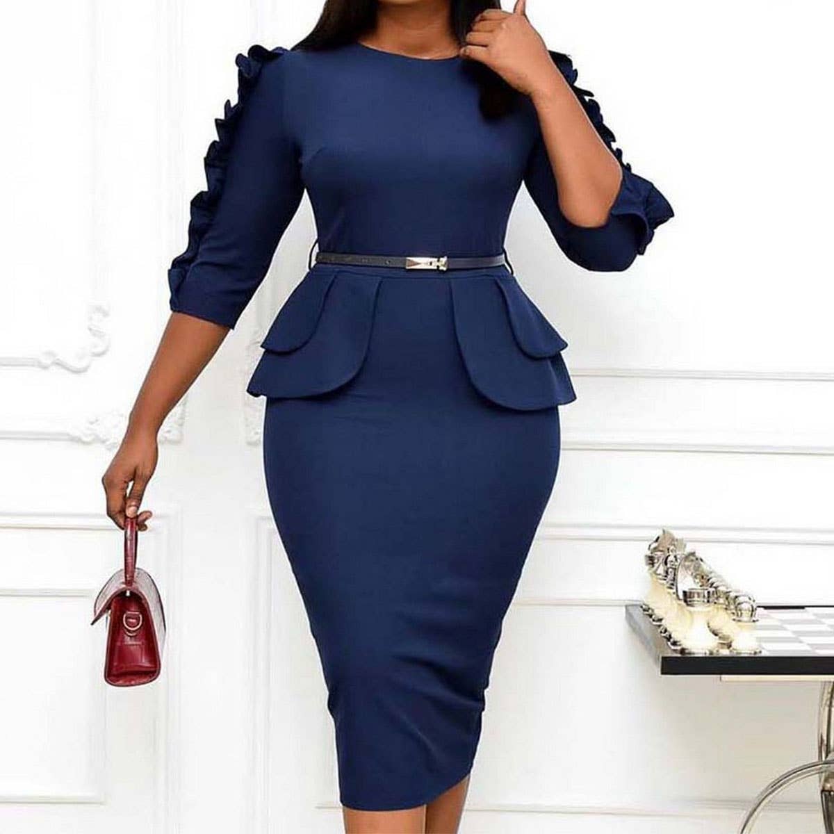 PROFESSIONAL OFFICE TEMPERAMENT COMMUTER DRESS_CWDMD3674