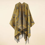 NEW WINTER SLIT WARM ETHNIC STYLE SHAWL_CWMM2098