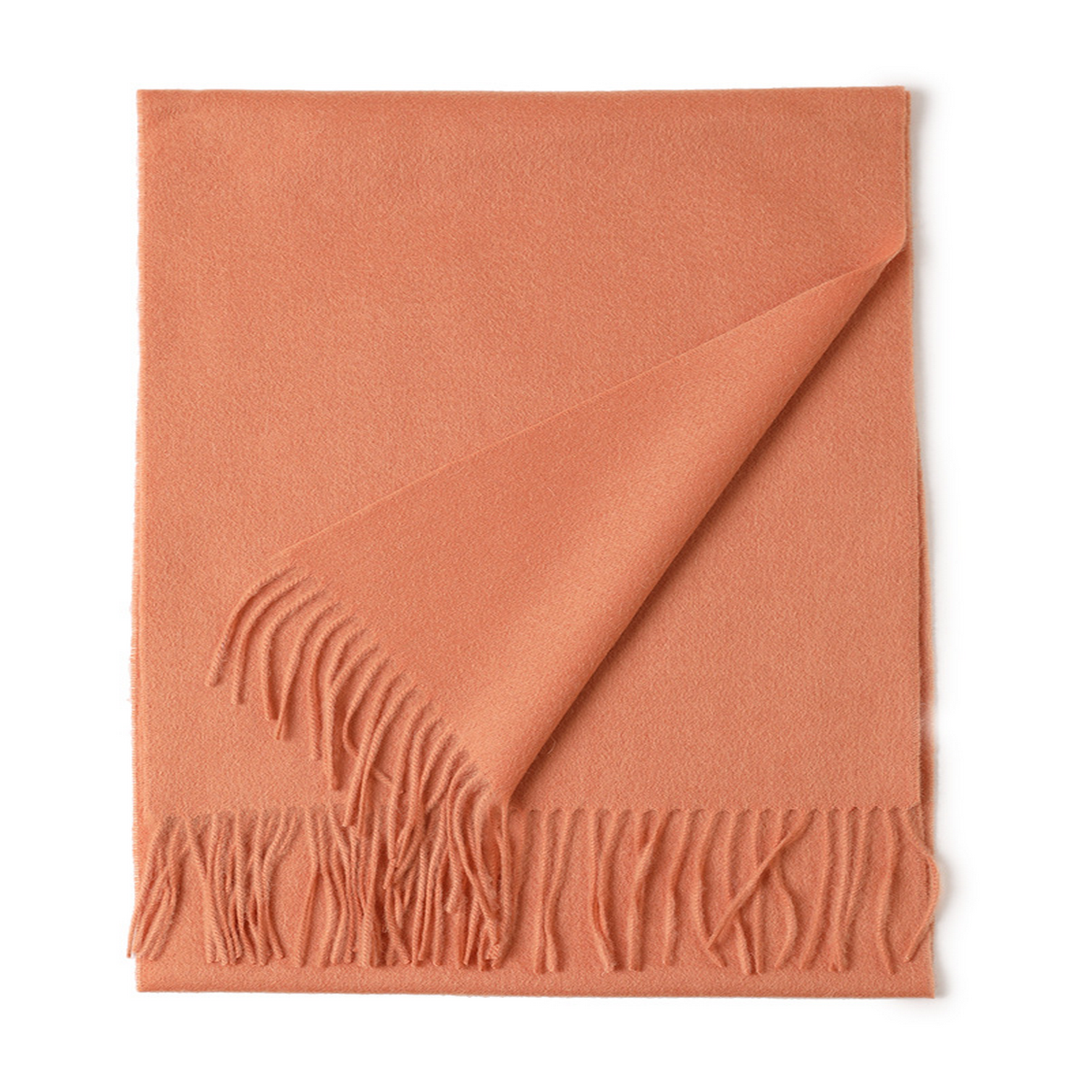 Unisex Wool Scarf Soft Solid Color With Tassels_Cwasc2707