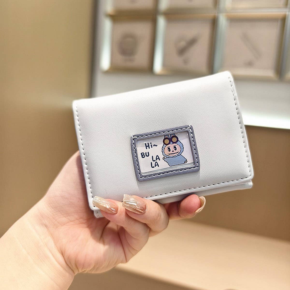 Cute Cartoon Mini 3-Fold Wallet For Students_Cwab06270