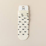 Versatile Wood Ear Lace Bowknot Mid-Calf Socks_Cwms1363