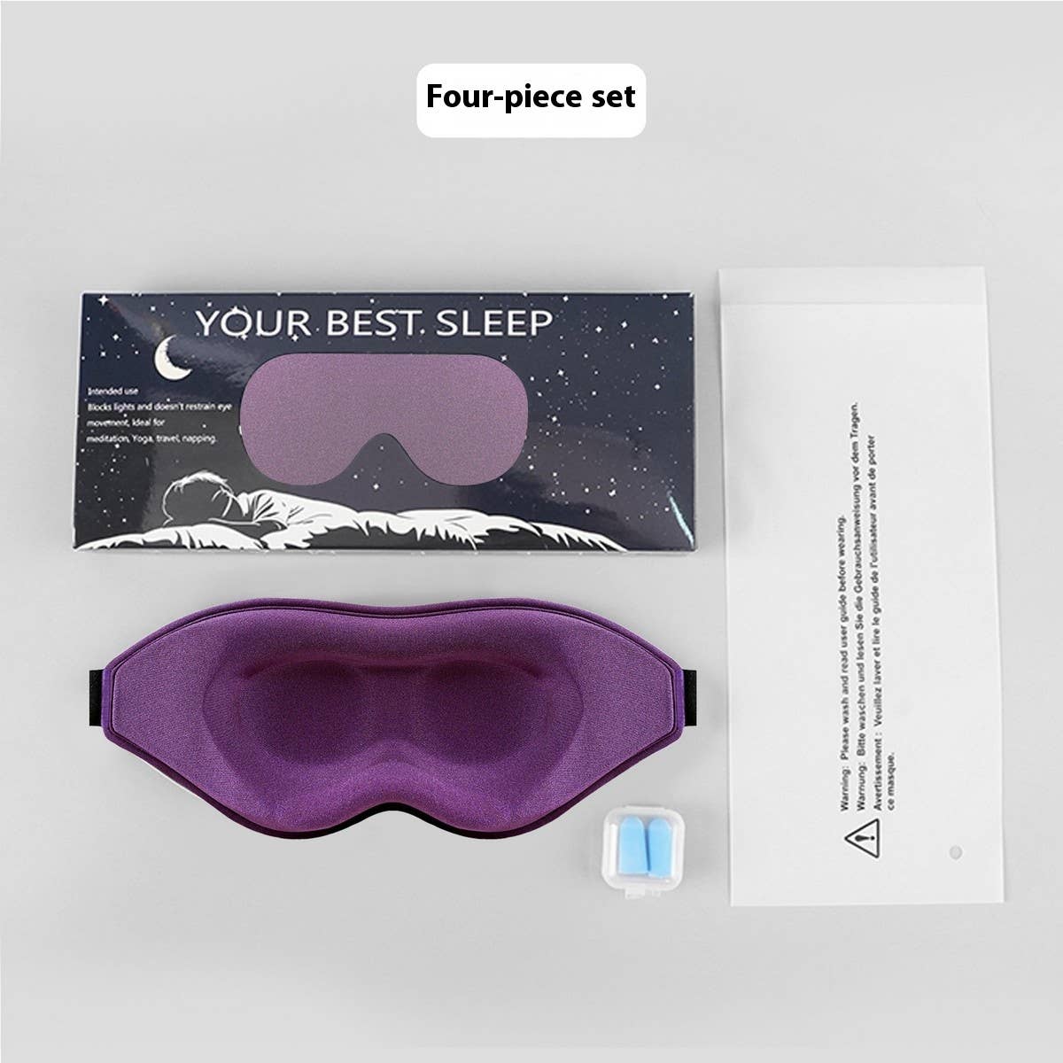 3D CONTOURED EYE MASK LIGHT BLOCKING SOFT_CWMM8045