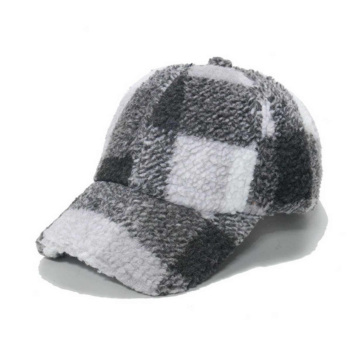 Wool Baseball Cap - Check C Ved Brim Cwah0728