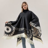 SHAWL WEAR SCARF LEISURE TRAVEL PULLOVER CLOAK_CWASC2274