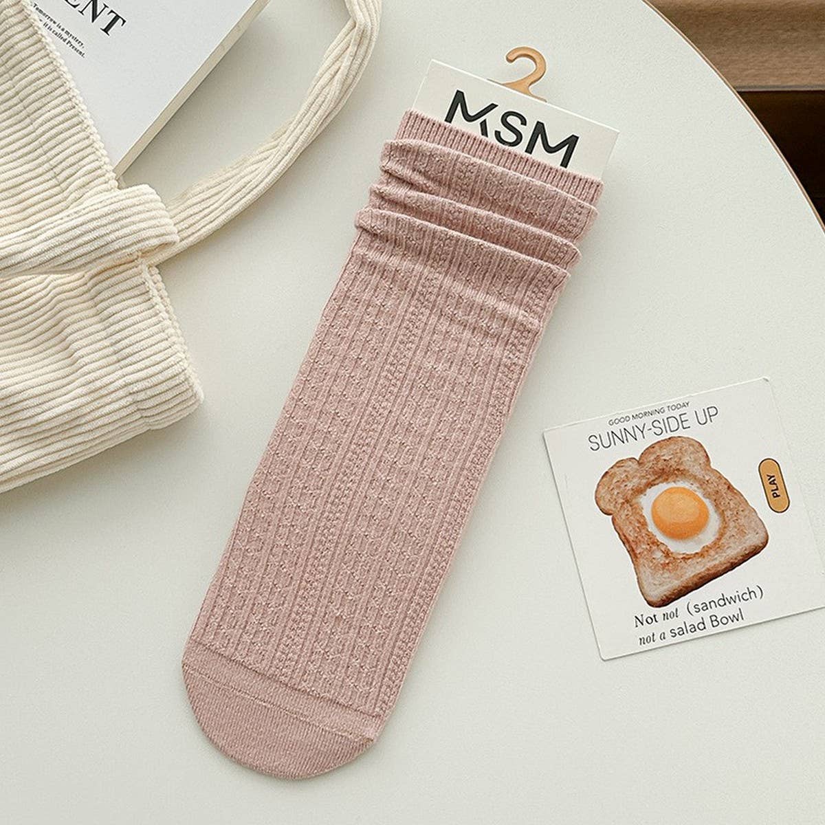 AUTUMN AND WINTER ALL MATCH MID CALF SOCKS_CWMS1066