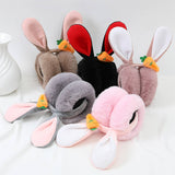 Women Cute Rabbit Ears Foldable Earmuffs_Cwmm1436