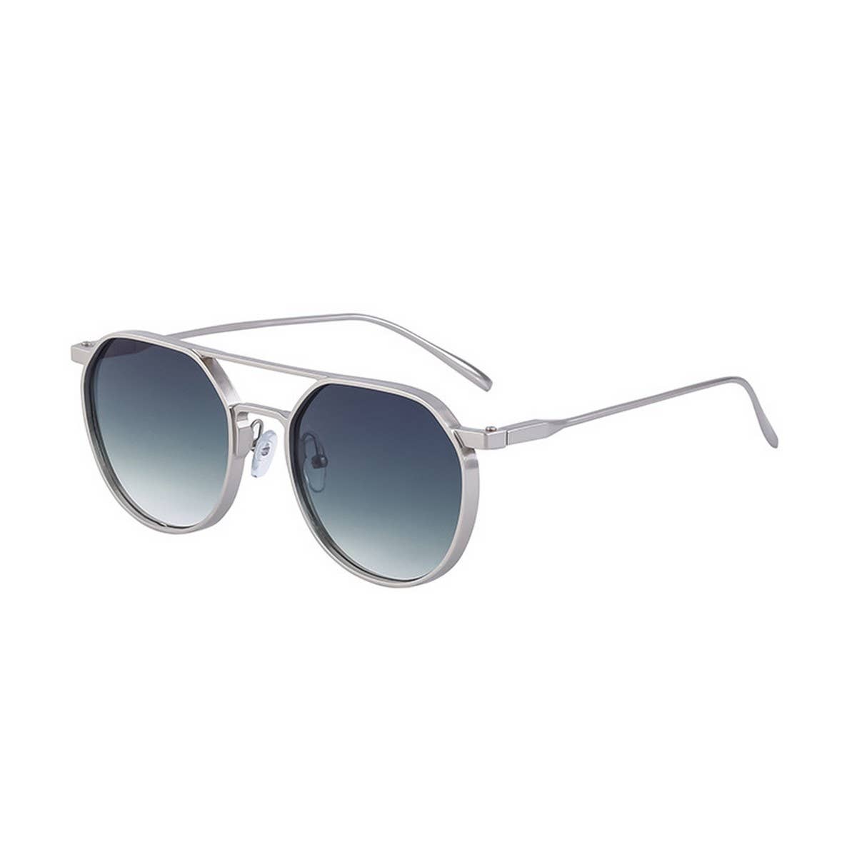OVAL FRAME SUNGLASSES METALDOUBLE BRIDGESUNGLASSES_CWASG0560