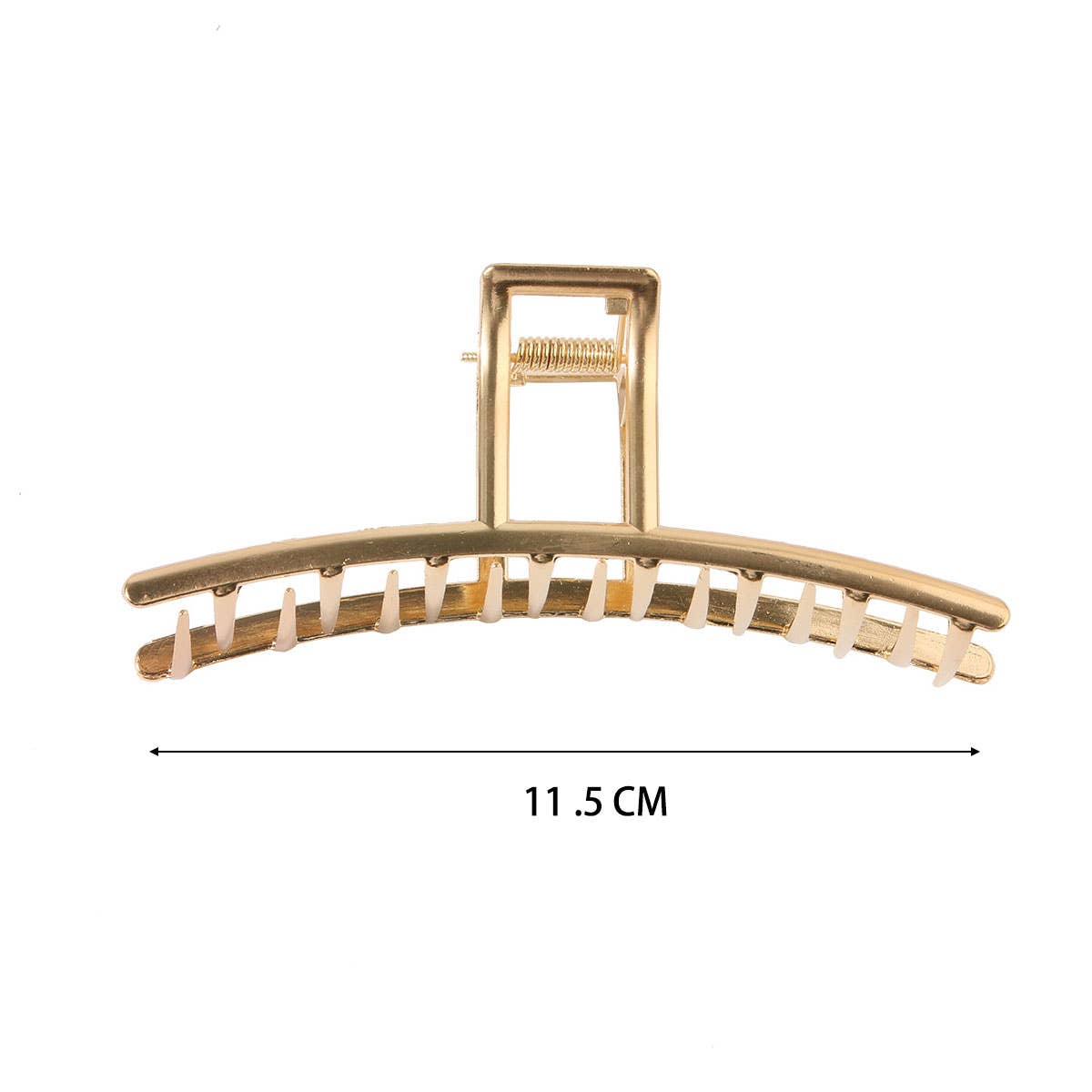 6 PACK GOLD TONE METAL HAIR CLAWS STRONG HOLD_CWABE0199