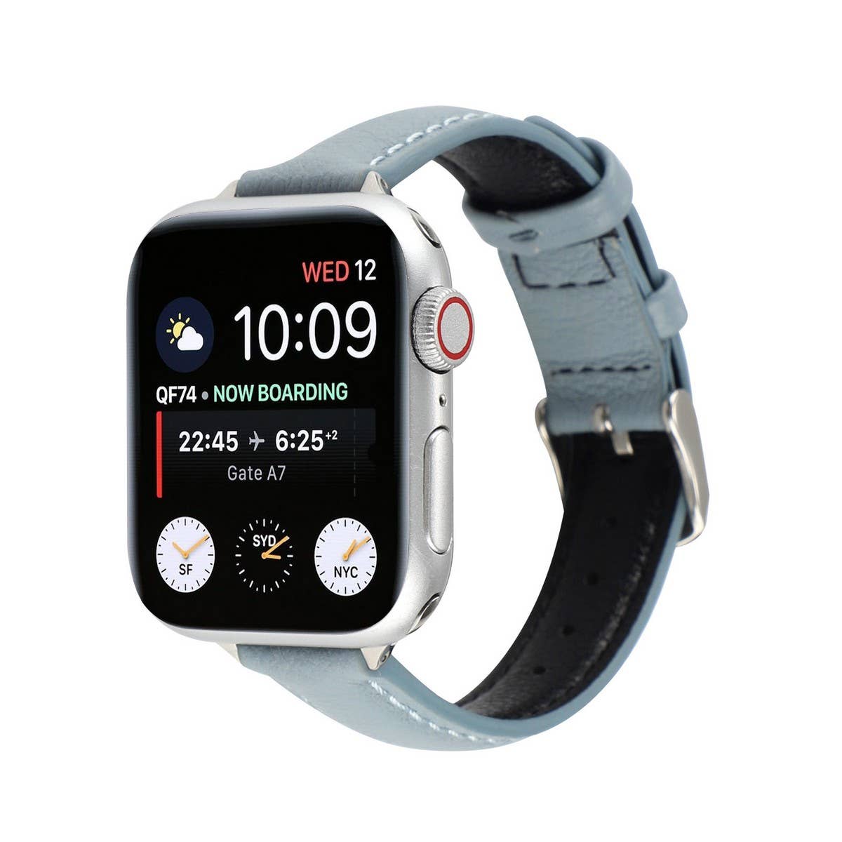 IWATCH9 1SE WOMENS APPLE WATCH8 SLIM LEATHER STRAP_CWWW0073