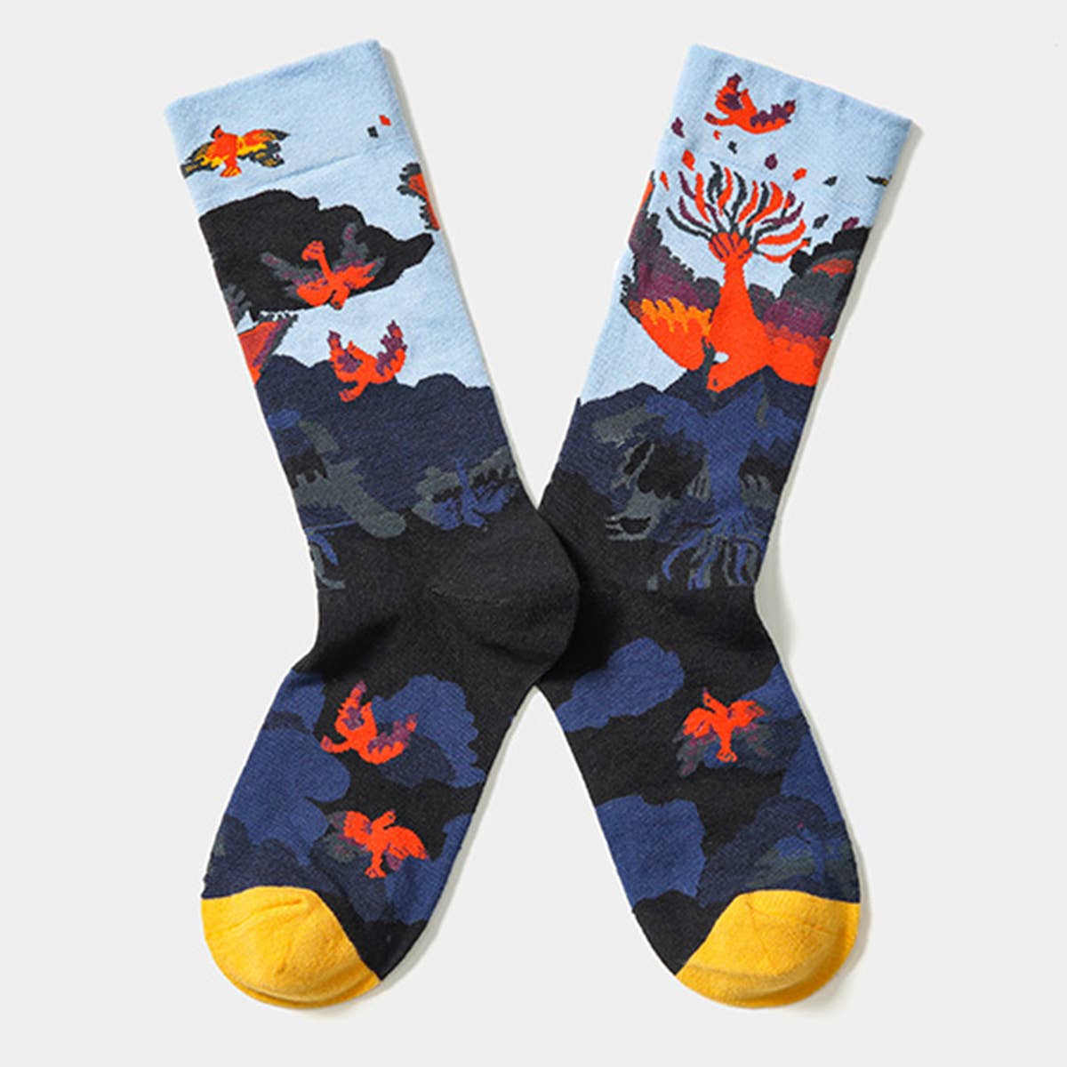 FRENCH FASHION BRAND COTTON THERMAL SOCKS_CWMS0194