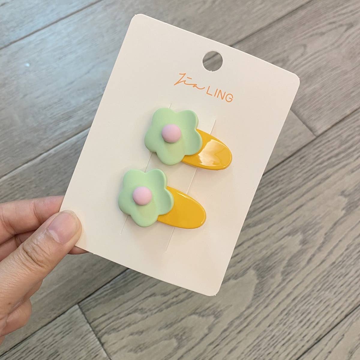 2024 NEW CHILDRENS FLOWER OVAL HAIRPIN_CWAHA1819