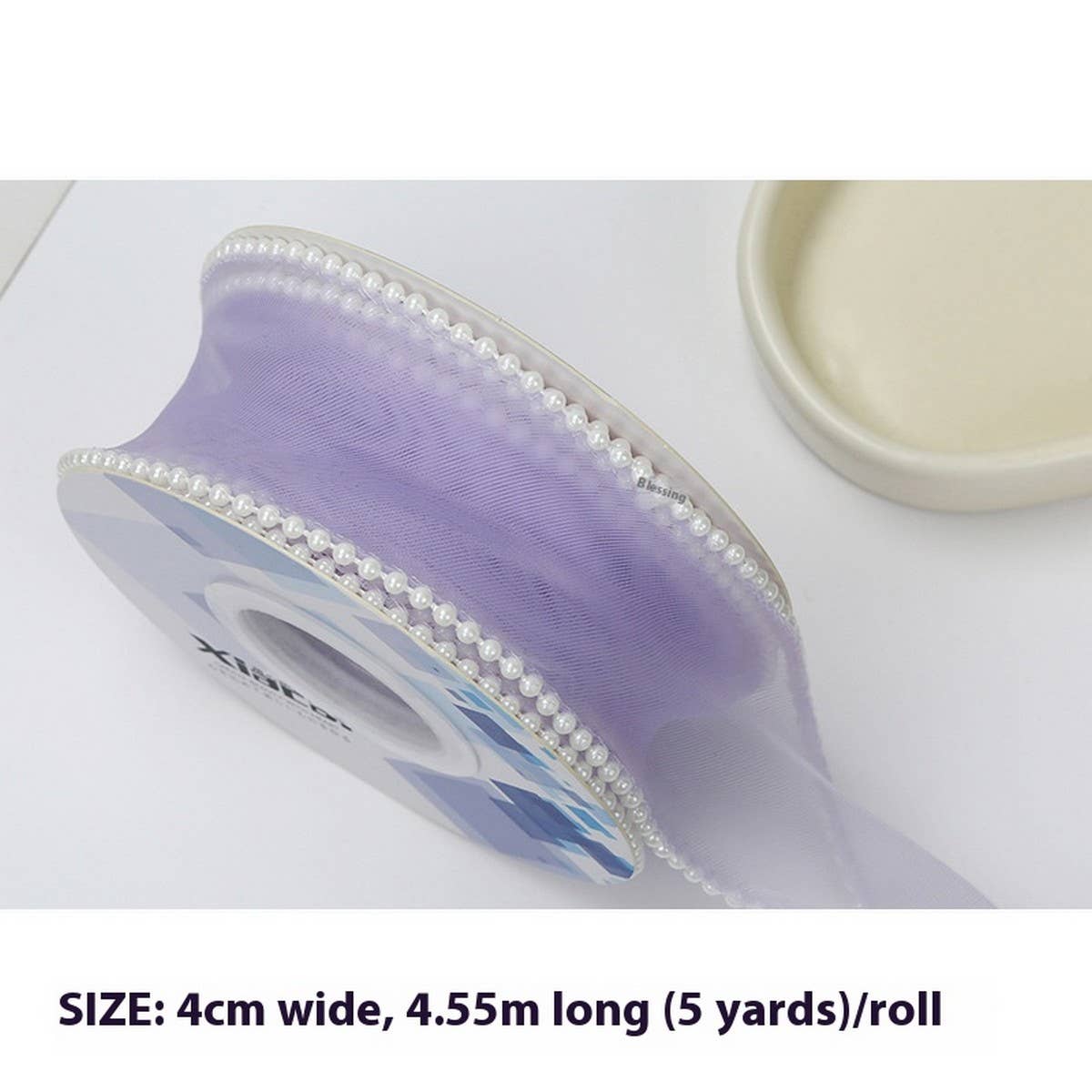 PEARL FISHTAIL YARN RIBBON WAVE YARN DIY RIBBON_CWMM5772