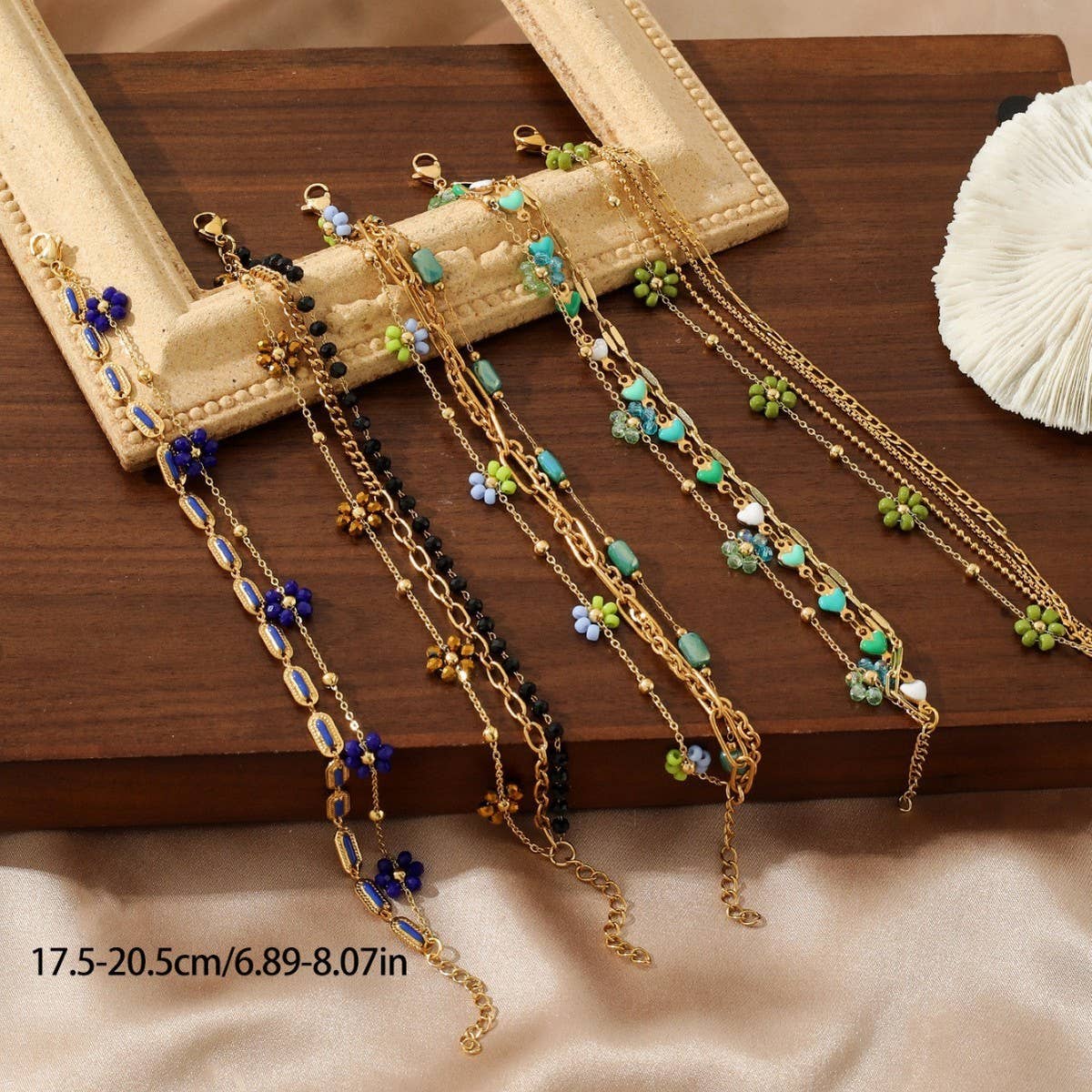 18K STAINLESS STEEL FLOWER BRACELET_CWMM3729